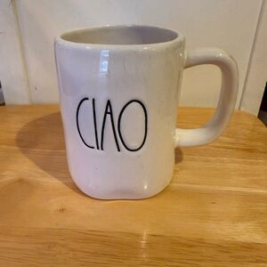 Rae Dunn White 'CIAO' Ceramic Mug